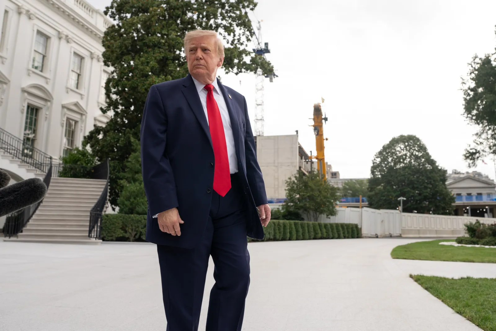 President Donald Trump is seen on the South Lawn of the White House in Washington, D.C., on September 26, 2026.