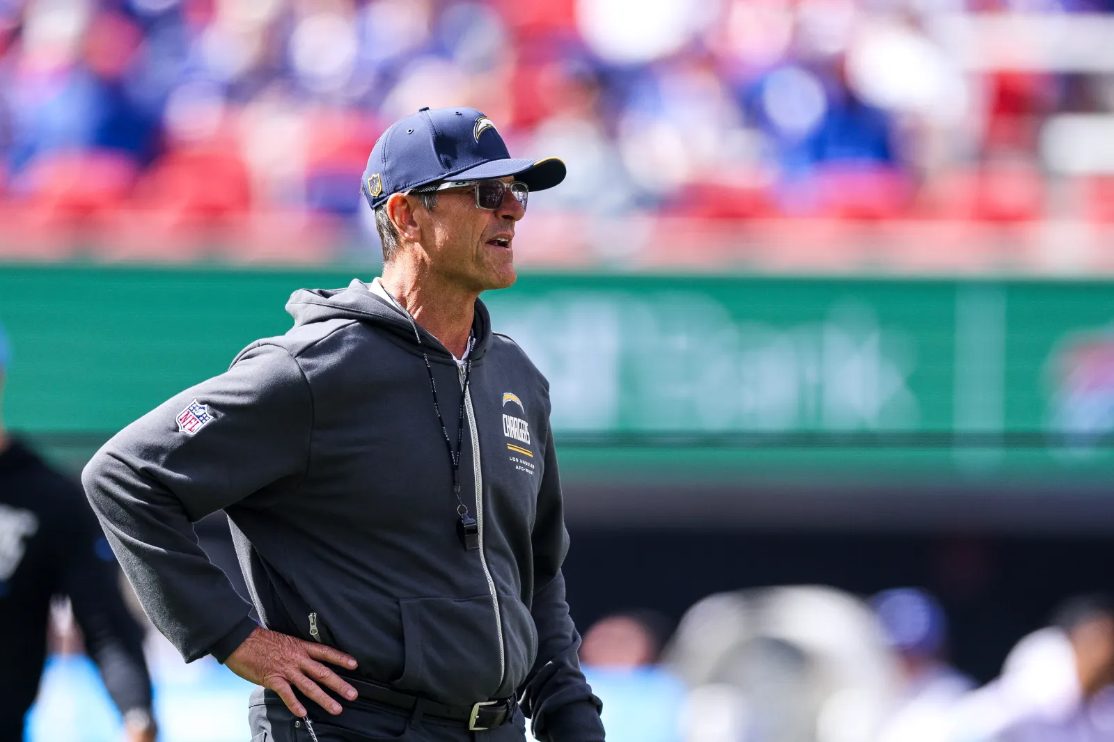 Los Angeles Chargers head coach Jim Harbaugh