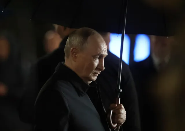 Russian President Vladimir Putin observes military drills of the Collective Security Treaty Organization CSTO on October 2, 2026 in Chelyabinsk Oblast, Russia.