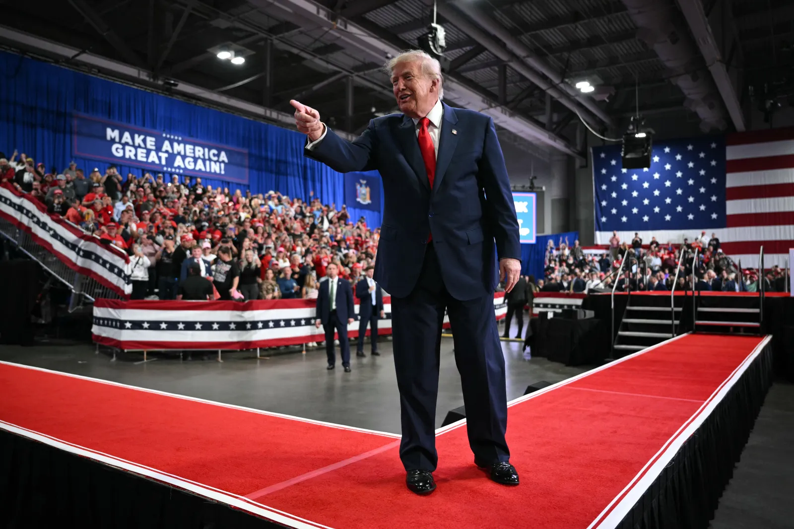 Image for article: Trump Slams Nobel Peace Prize Winner as ‘Mystery Person’ in New York Rally