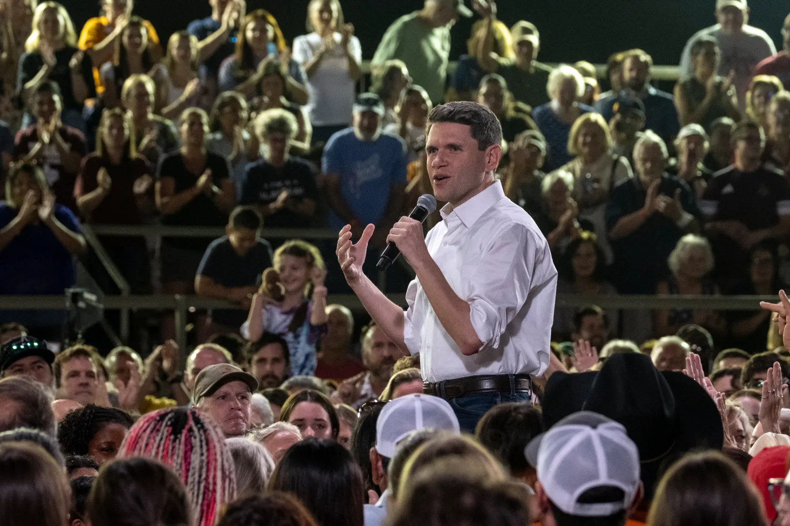 Democratic U.S. Senate Candidate James Talarico attends a political event on October 15, 2026 in San Marcos, Texas.