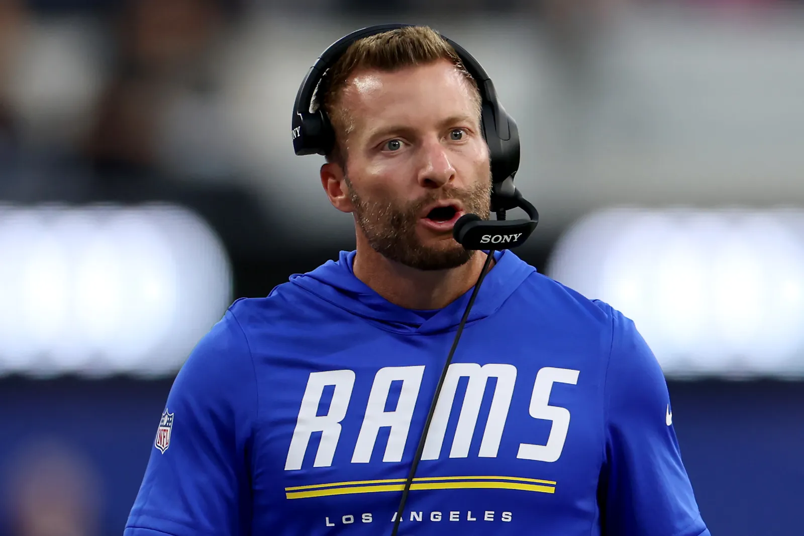 Head coach Sean McVay of the Los Angeles Rams.