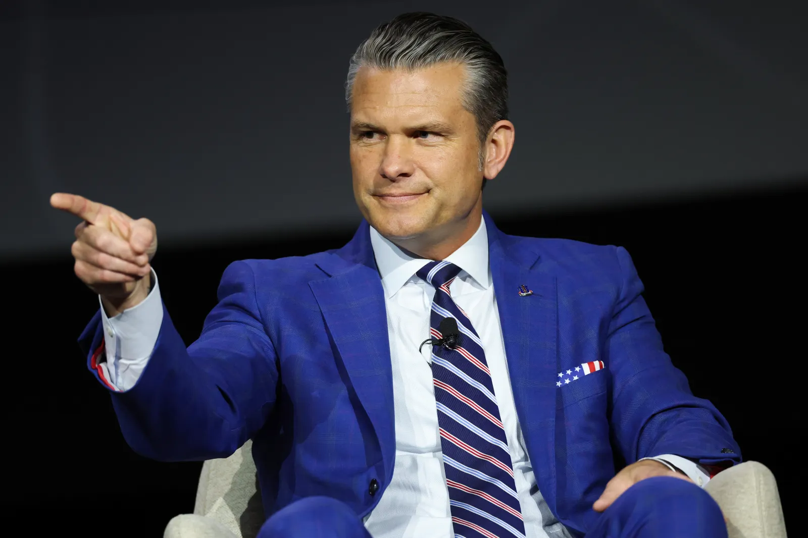 Defense Secretary Pete Hegseth speaks at the U.S. Army's 2026 Annual Meeting and Exposition in Washington, D.C., on October 14, 2026.