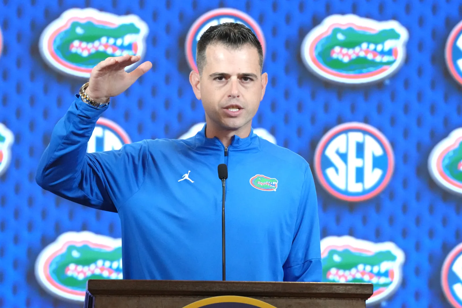 Head coach Todd Golden of the Florida Gators