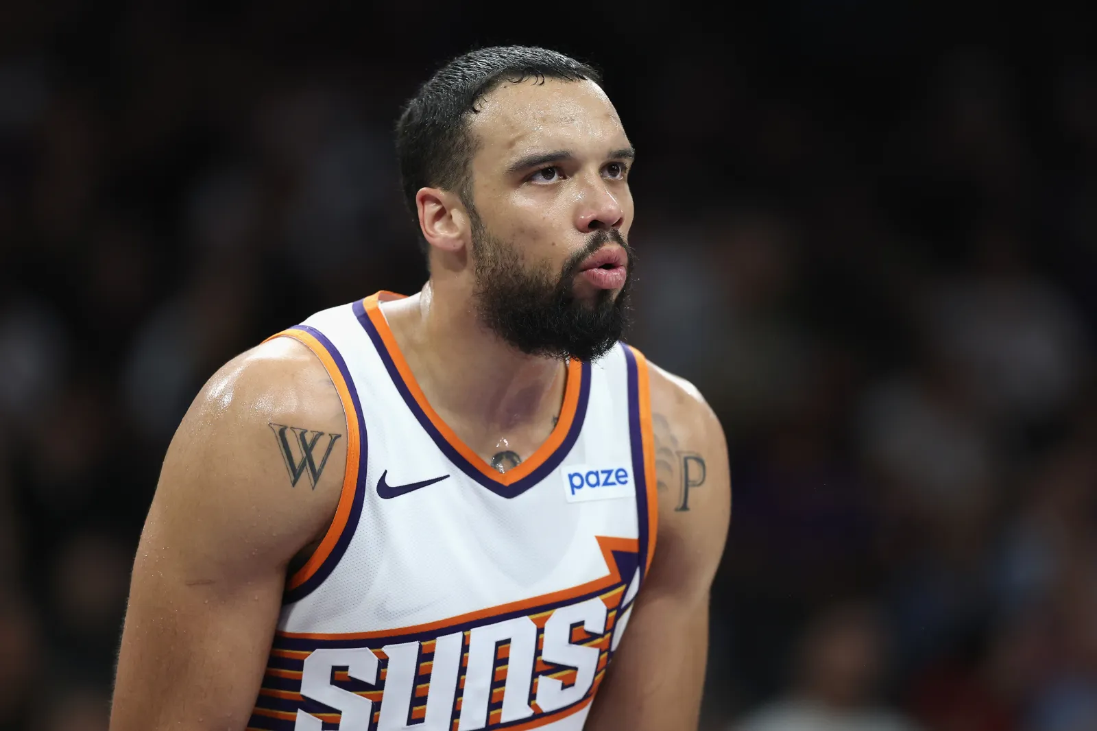 Phoenix Suns guard Dillon Brooks reacts against Utah Jazz