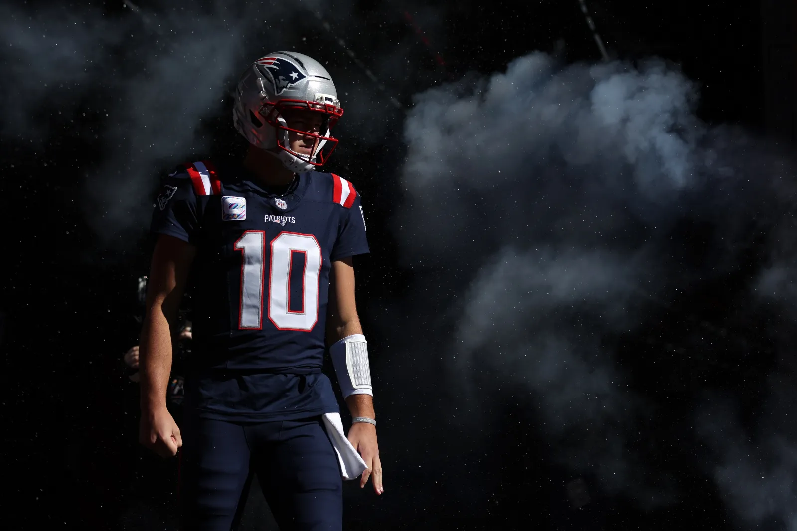 New England QB Drake Maye