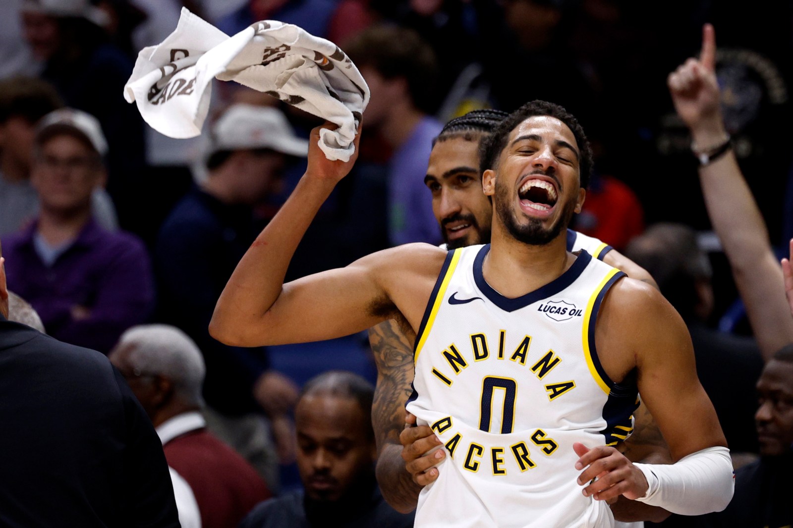Pacers' Tyrese Haliburton Sheds Tears in Emotional Postgame Interview