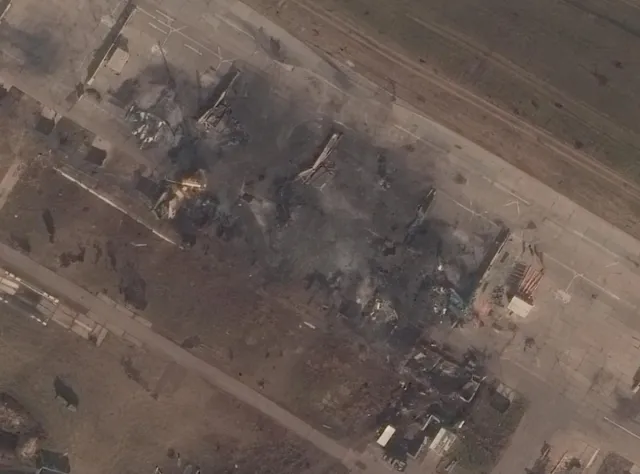 Satellite images show Su-34 destruction cost Russia $200 million 1 An image shared by Ukrainian President Volodymyr Zelensky on Thursday, October 15, 2026, purporting to show the damage caused by a Ukrainian long-range strike on the Borisoglebsk airfield in the Voronezh region of Russia.
