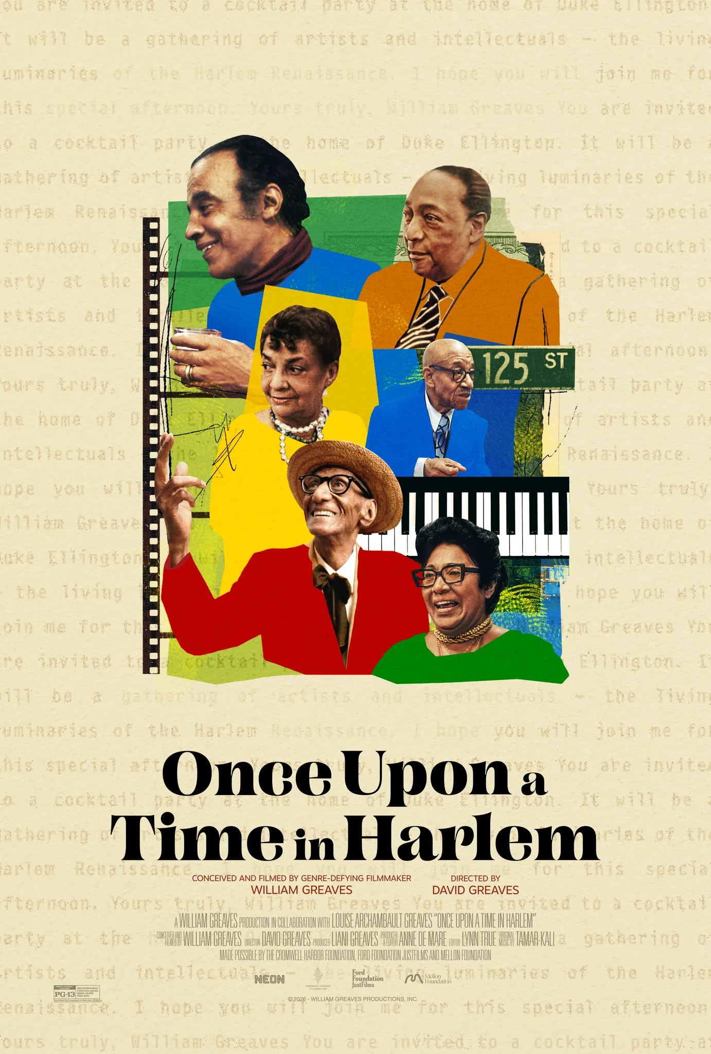 The official movie poster for "Once Upon a Time in Harlem."
