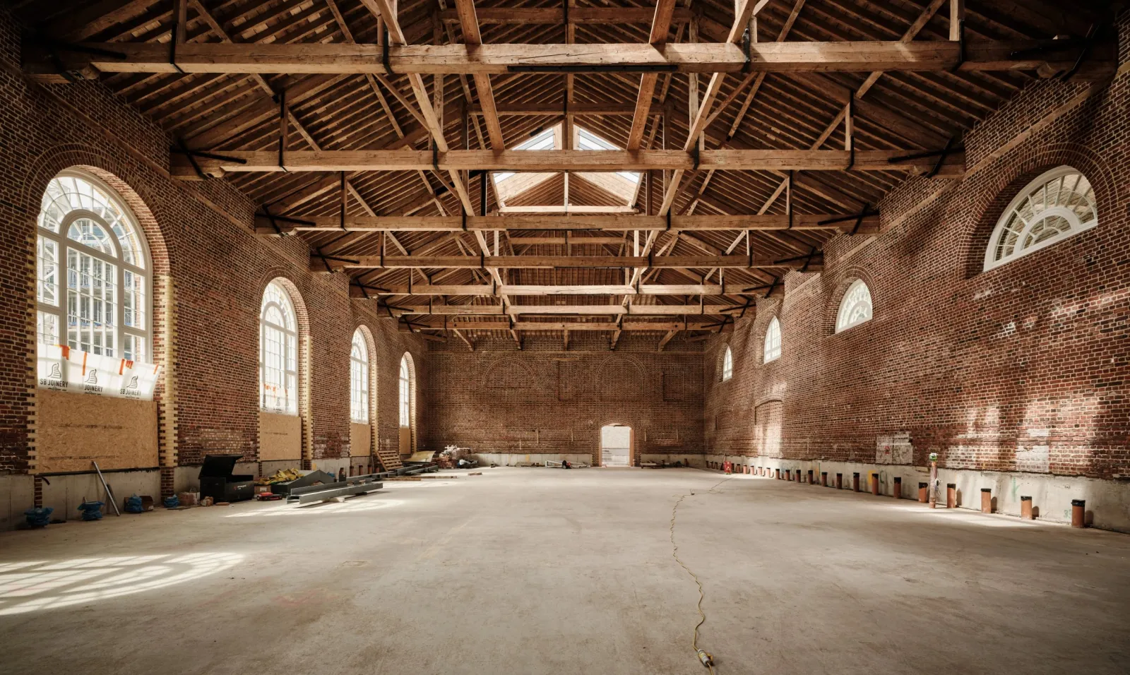 A view of the interior of the Riding School at St. John's Wood Square.