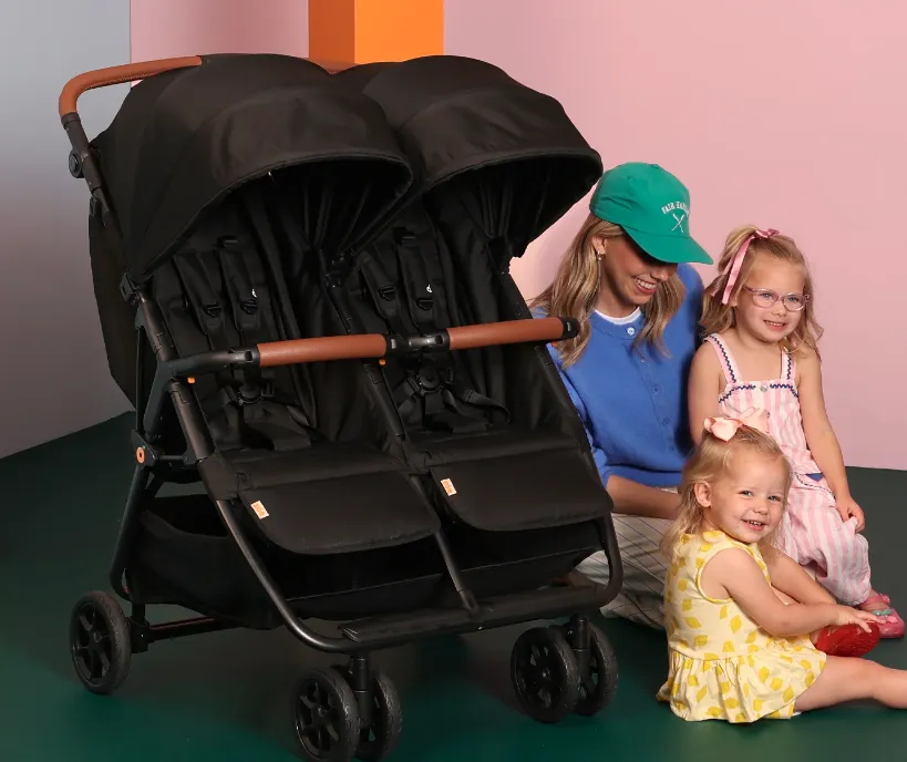 The Zoe Twin stroller.
