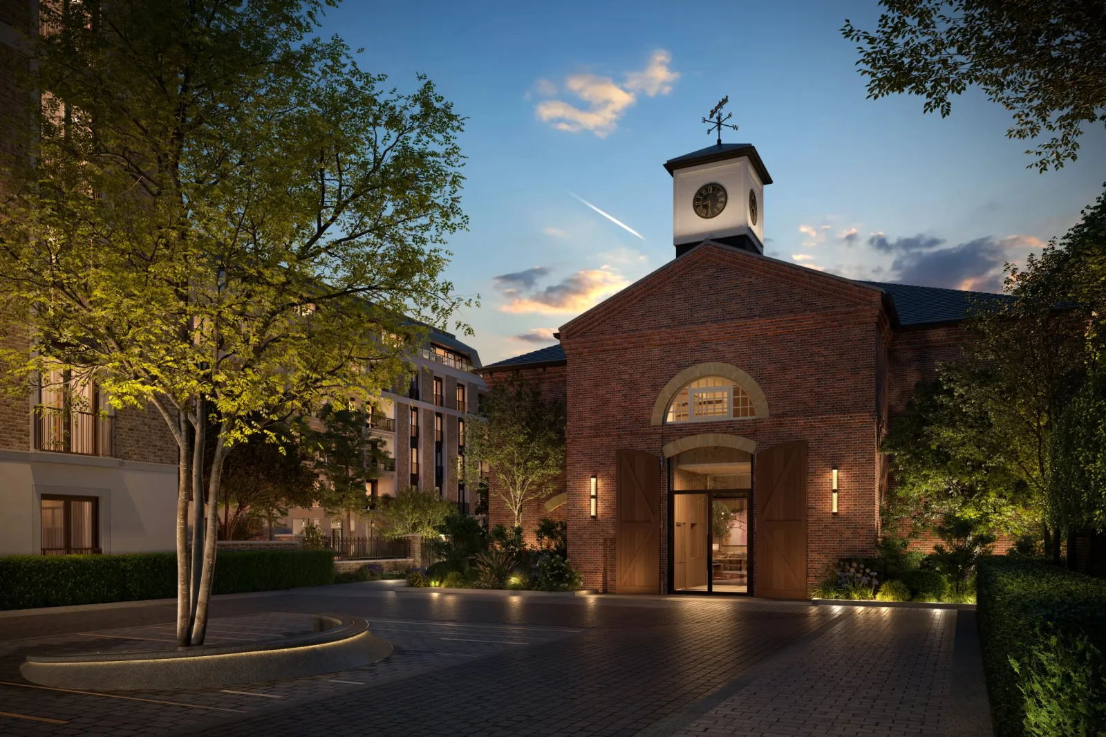A view of the Riding School at St. John's Wood Square.
