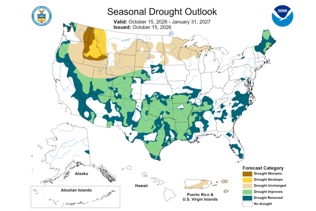 Map Reveals Where Drought To Worsen As El Niño To Shape Winter