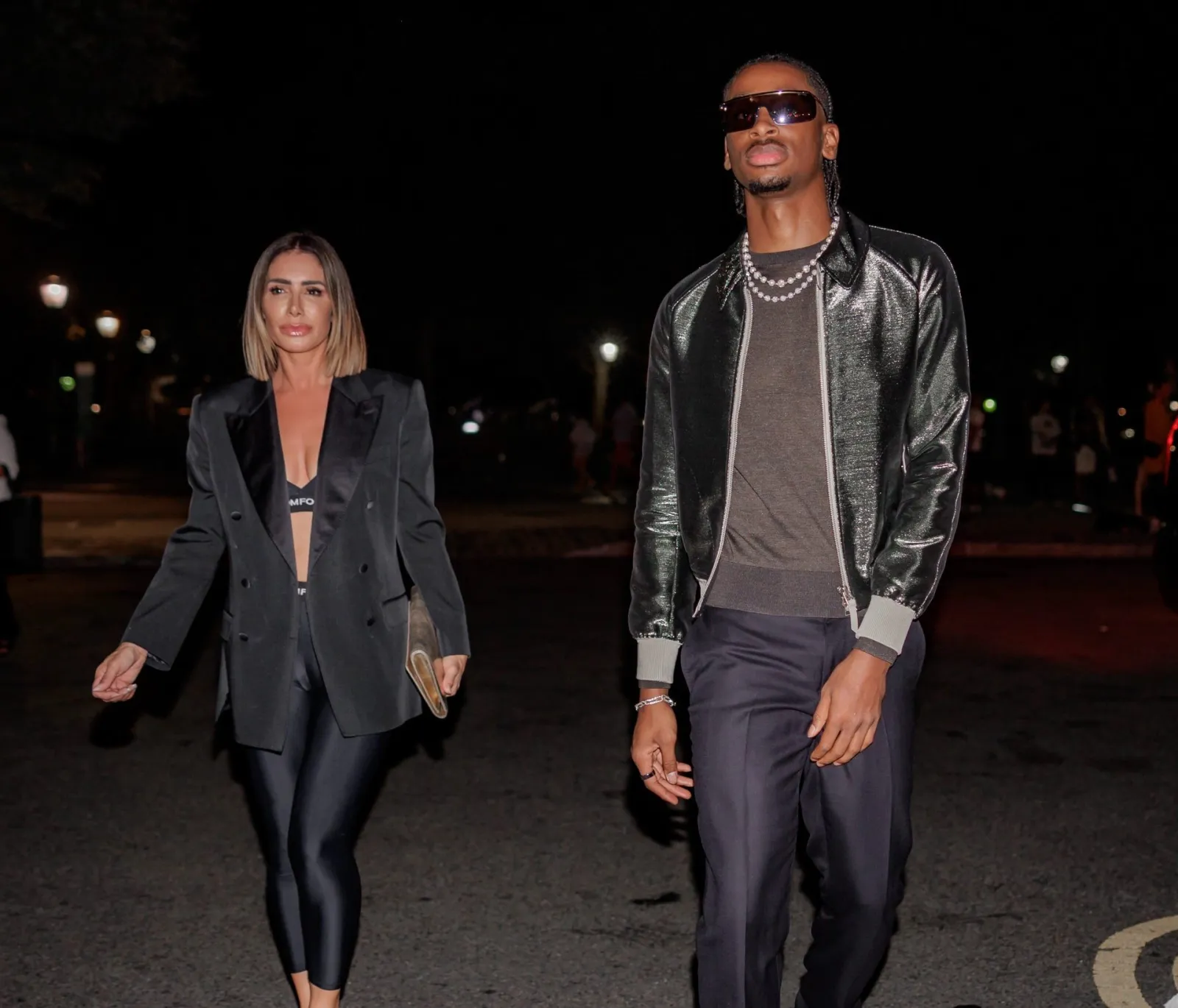 Tammy Brook and NBA MVP Shai Gilgeous-Alexander.