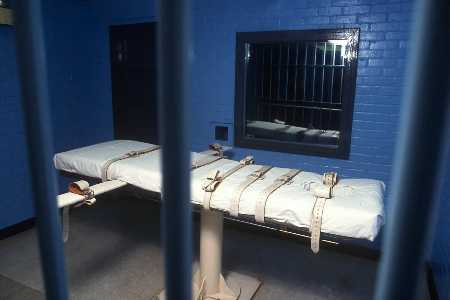 Lethal injection Death Chamber at a Texas prison on November 14, 1991 at Huntsville, The Ellis Unit, Texas