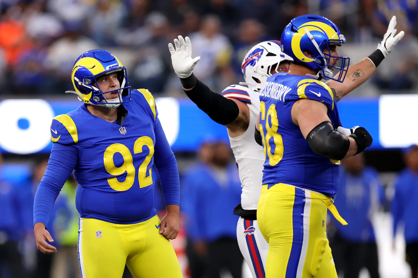 Los Angeles Rams kicker Harrison Mevis