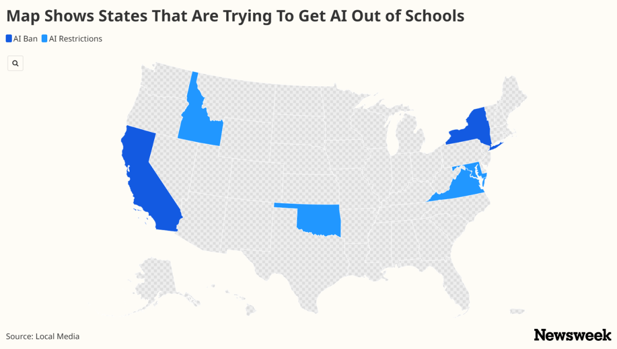 Map Shows States That Are Trying to Limit AI in Schools