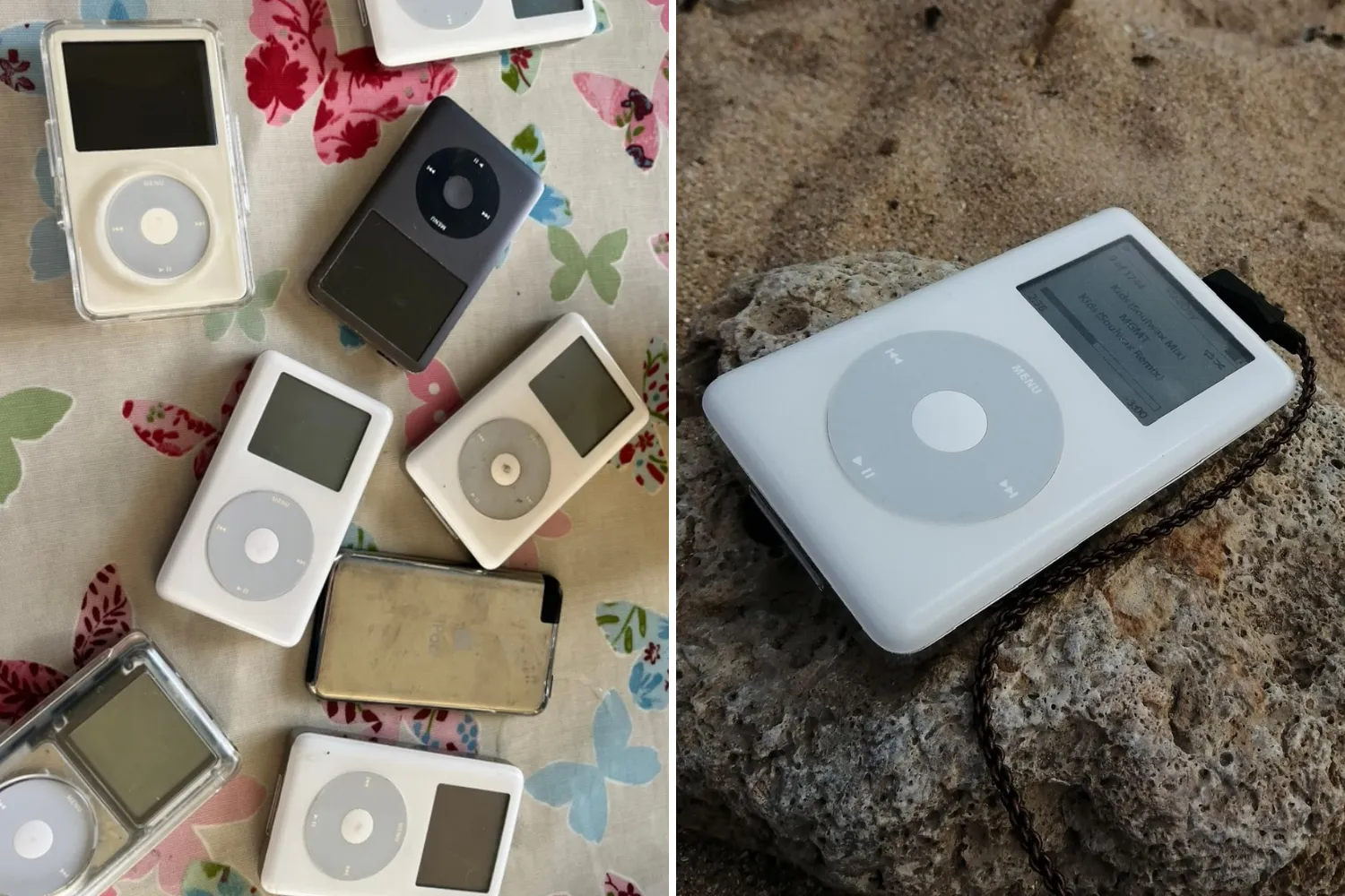 Just some of the iPods Lucy has collected over the years.